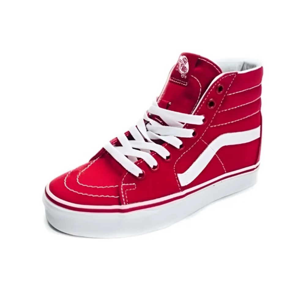 Vans Red and White High-Tops